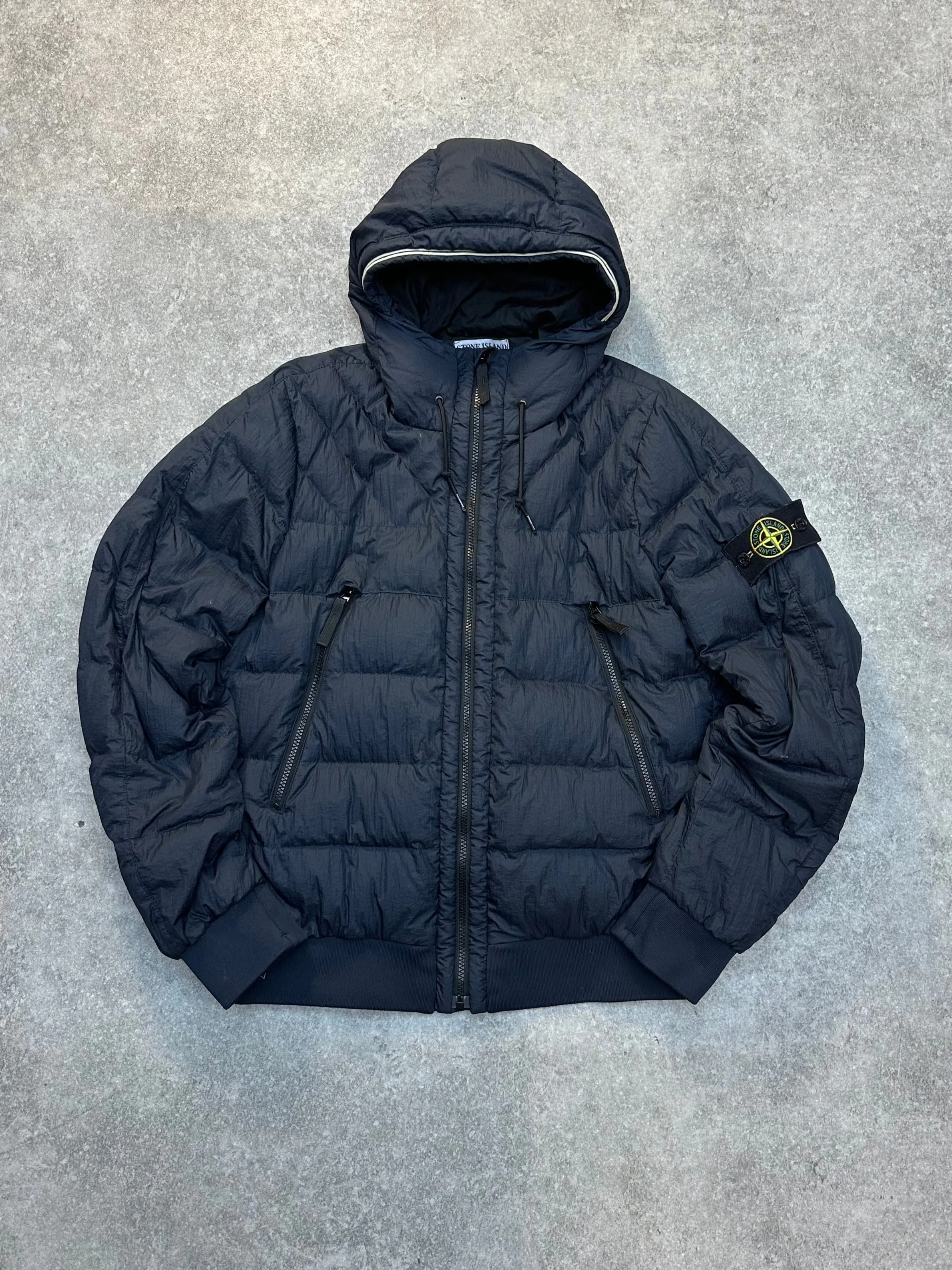 A/W 2008 Stone Island Opaque Nylon Tela Quilted Puffer Down Jacket