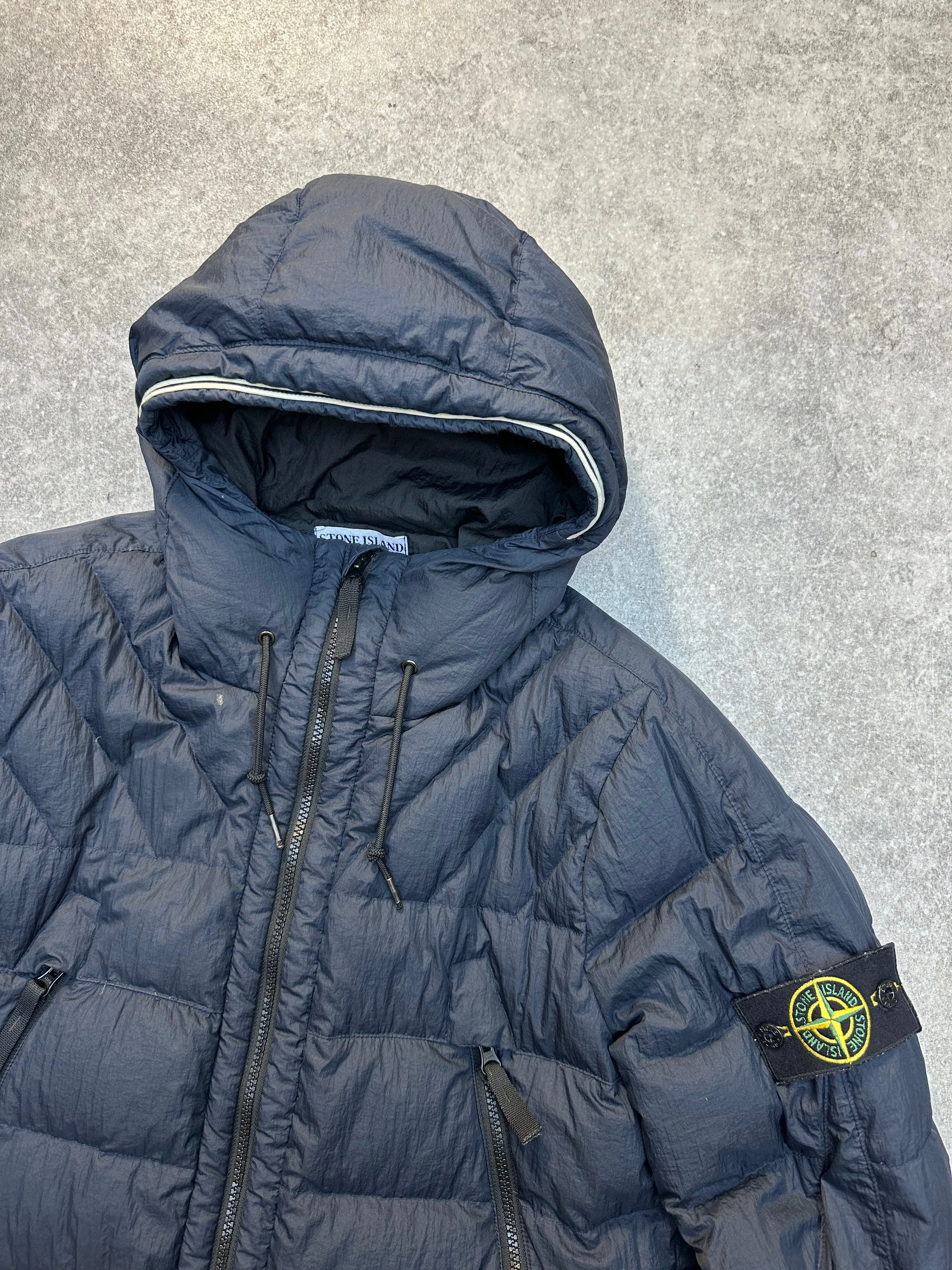 A/W 2008 Stone Island Opaque Nylon Tela Quilted Puffer Down Jacket