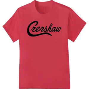 Bold 'Crenshaw' DTF Heat Transfer | Edgy Urban Style