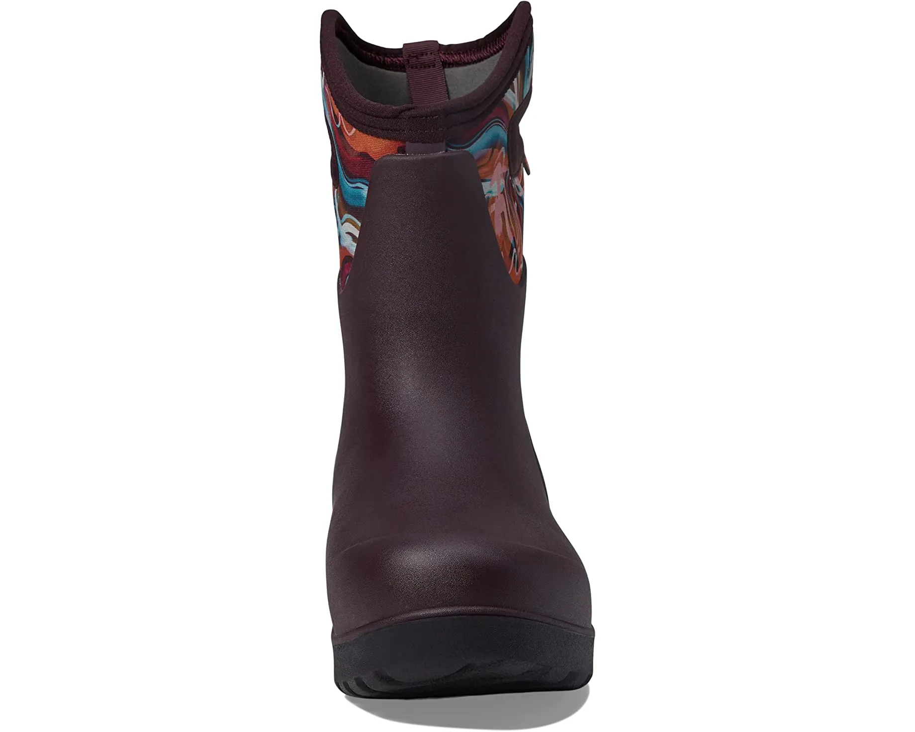 Boots Neo - Classic Mid Glossy Abstract Bogs, burgundy multi