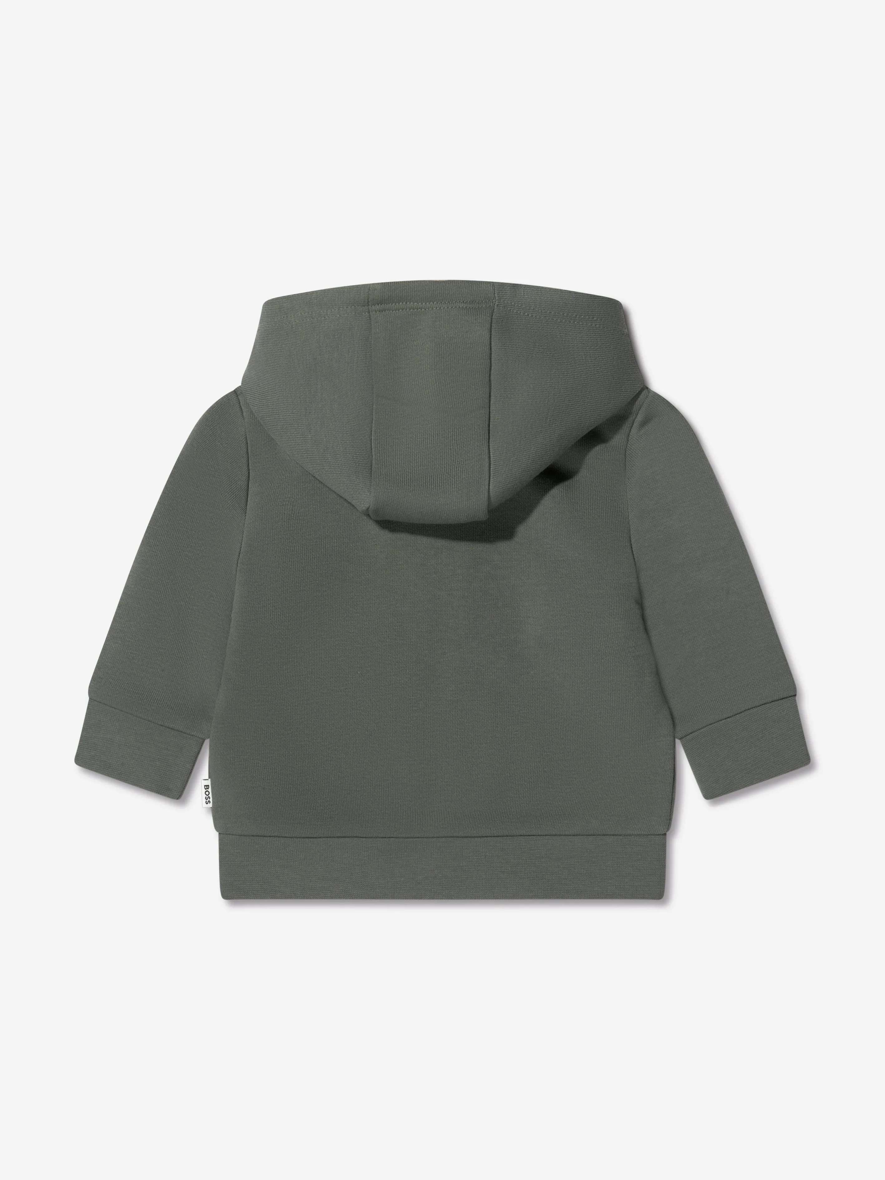 BOSS Baby Boys Zip Up Hoodie In Green