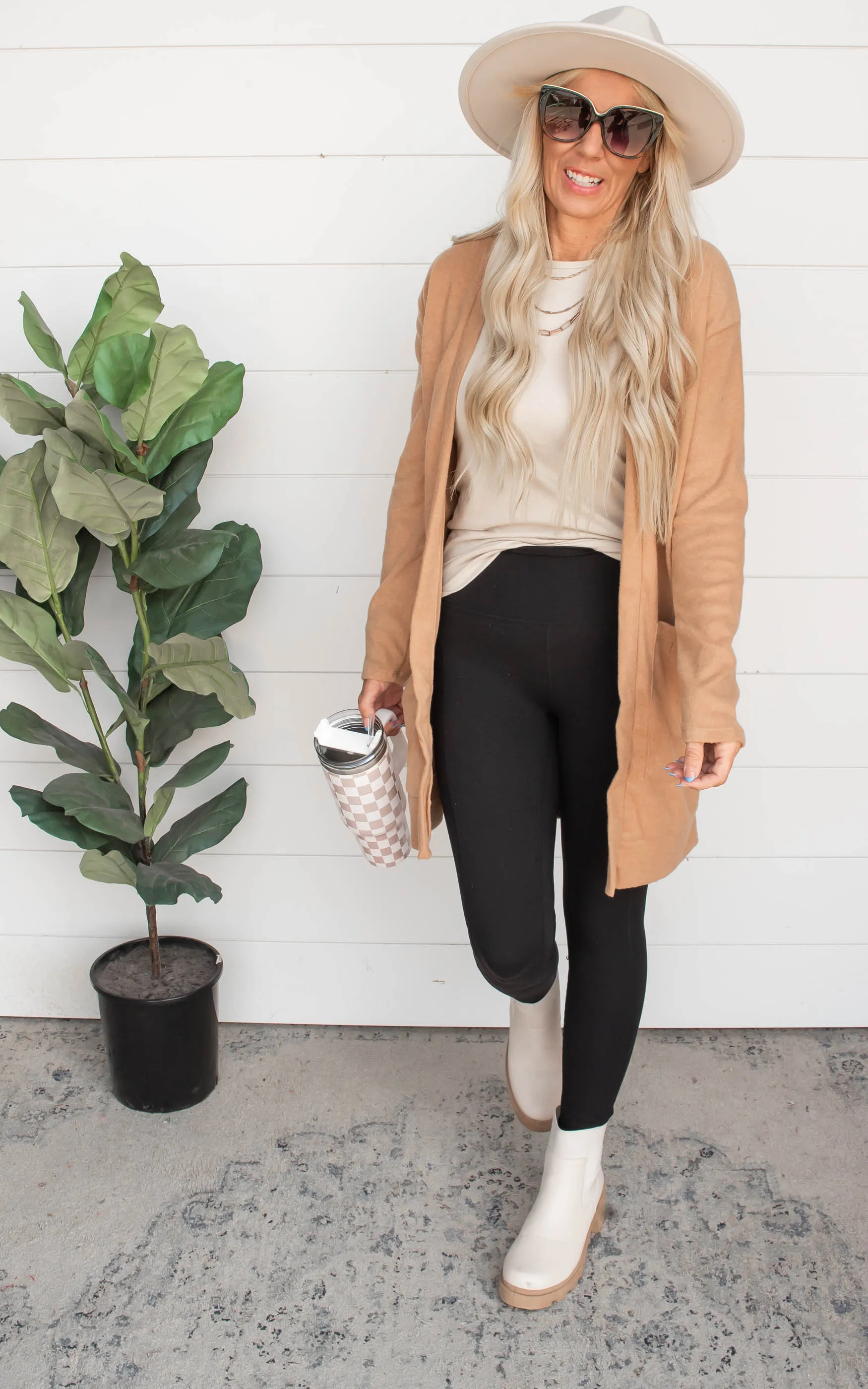 Brushed Knit Long Cardigan - Final Sale