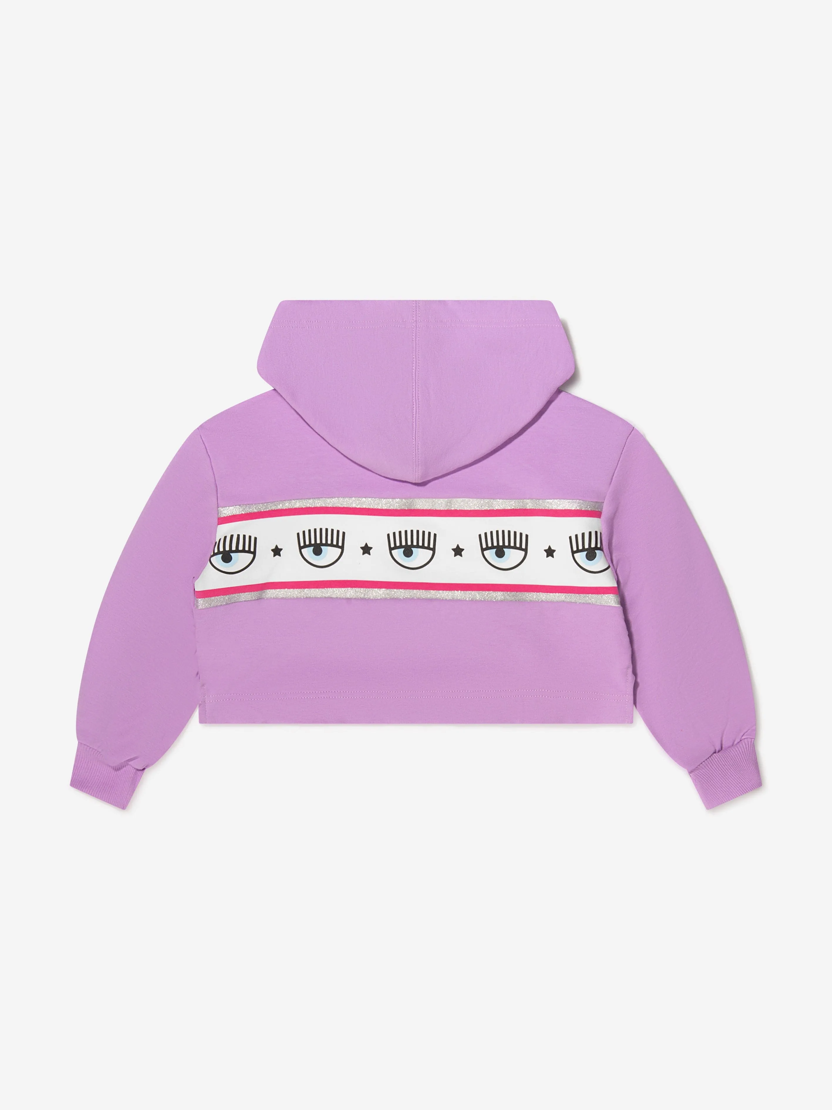 Chiara Ferragni Girls Cropped Logo Hoodie