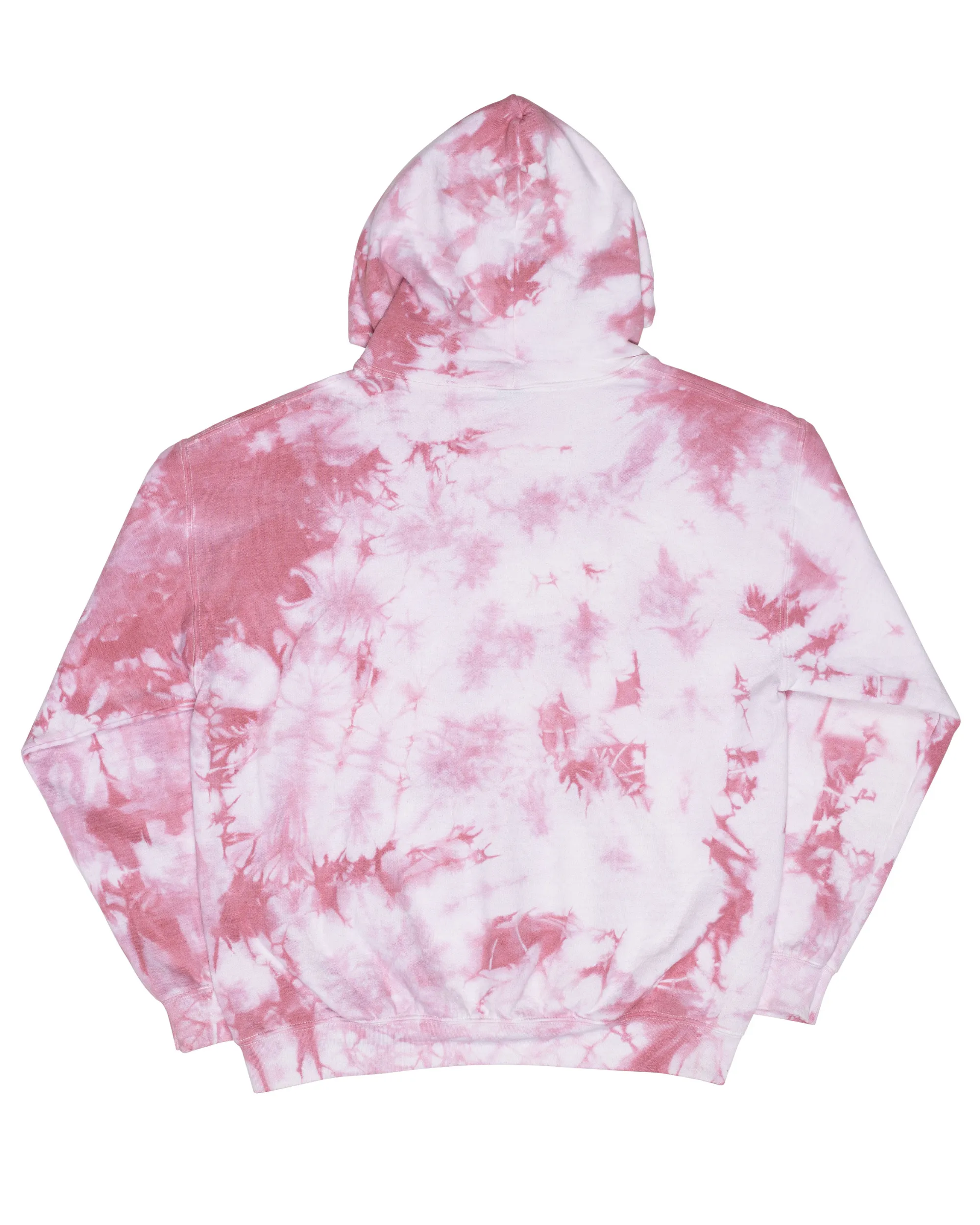 Crystal Dye Essential Fleece Hoodie - Rose