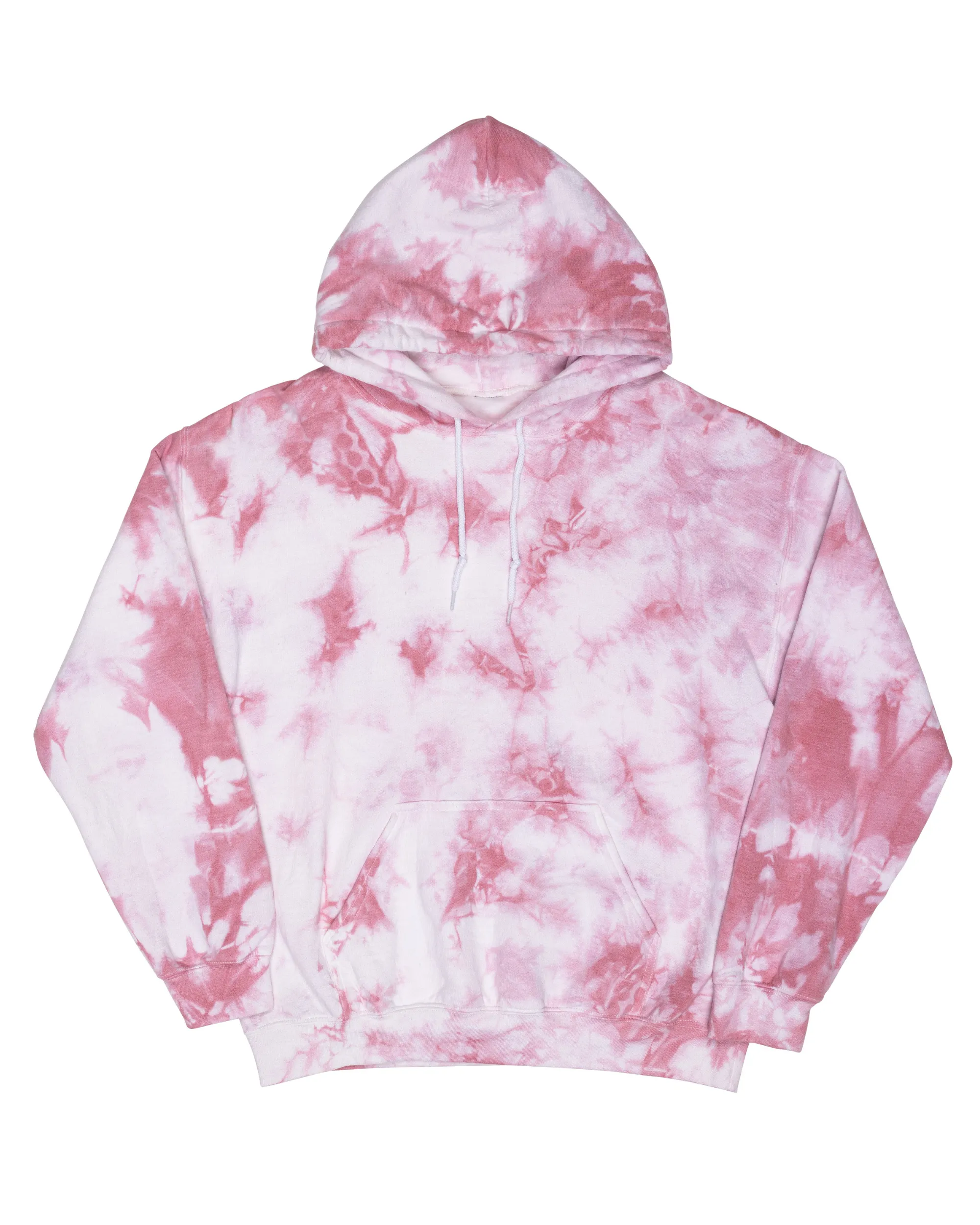 Crystal Dye Essential Fleece Hoodie - Rose