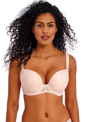 Daydreaming Plunge Molded T-Shirt Bra In Peach Blossom - Freya