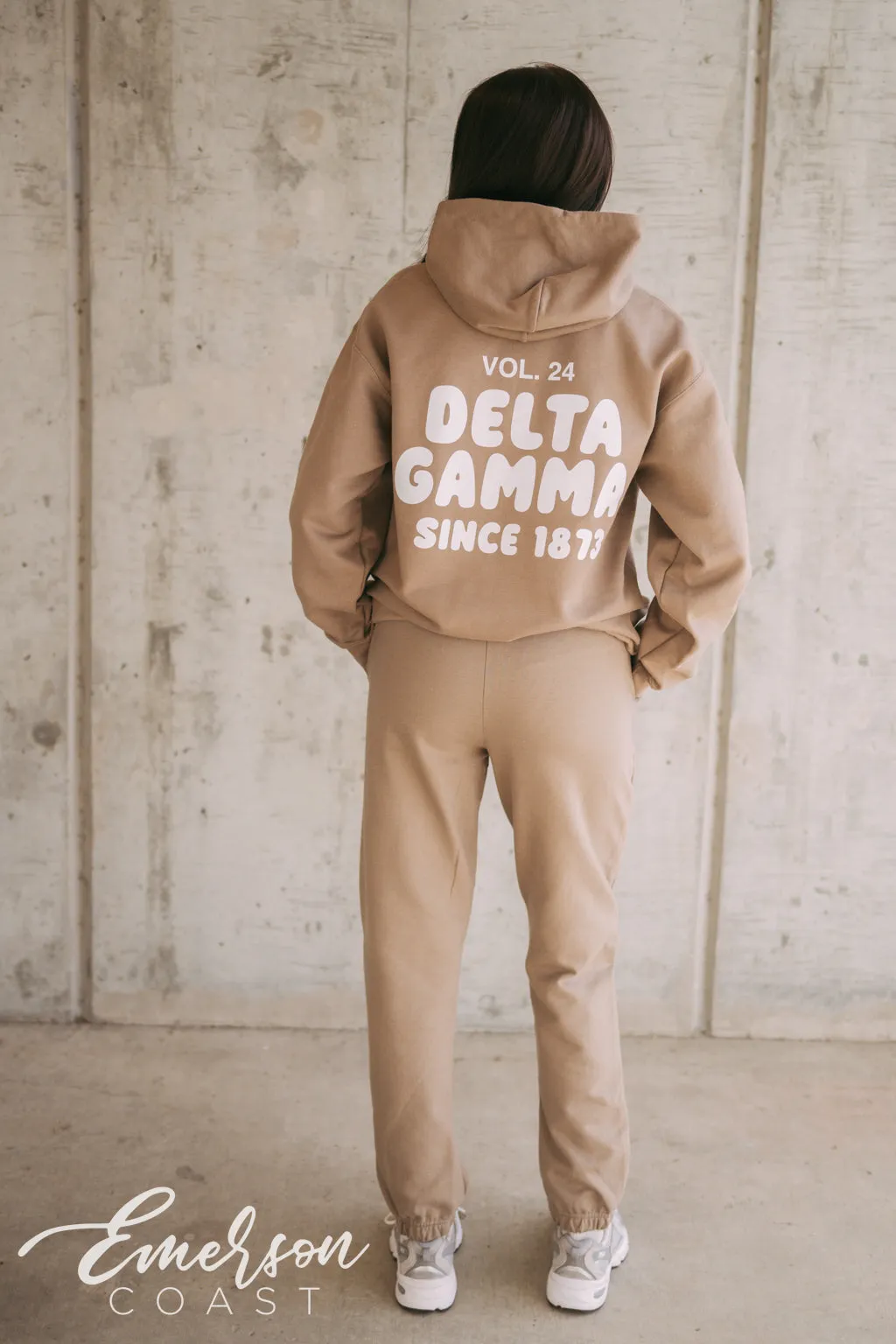 Delta Gamma Tan PR Hoodie and Jogger Set