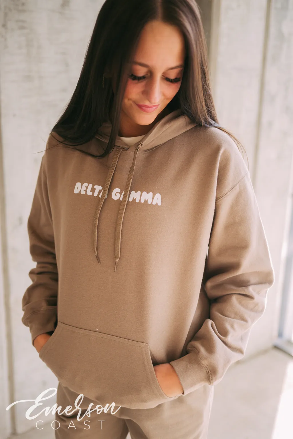 Delta Gamma Tan PR Hoodie and Jogger Set