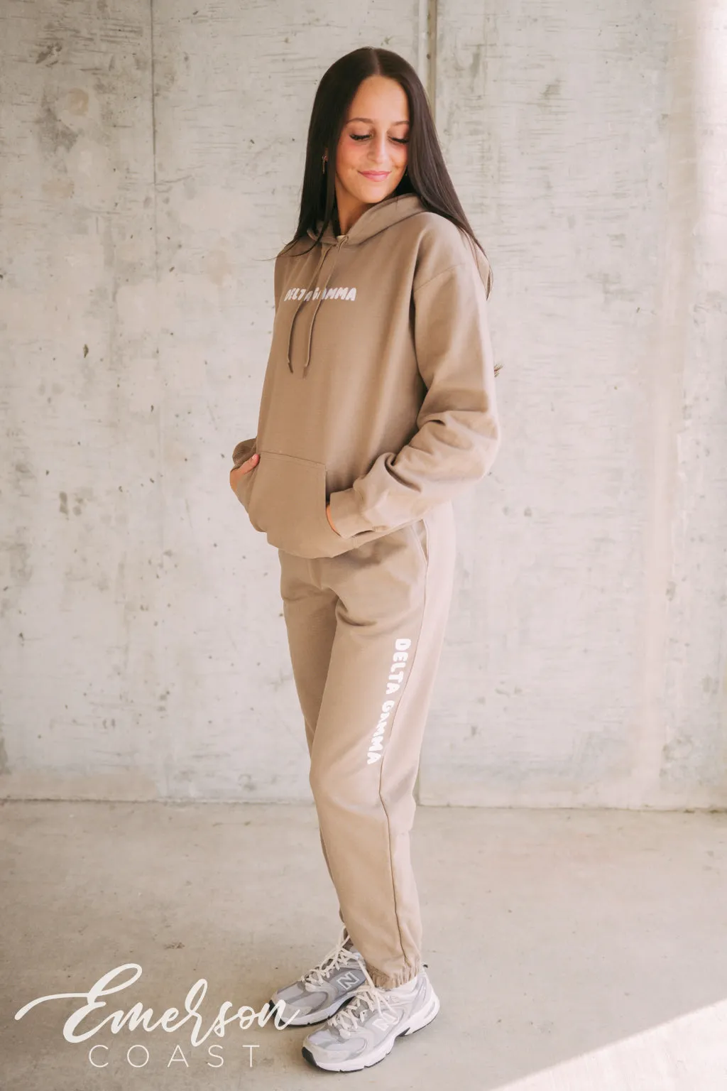 Delta Gamma Tan PR Hoodie and Jogger Set