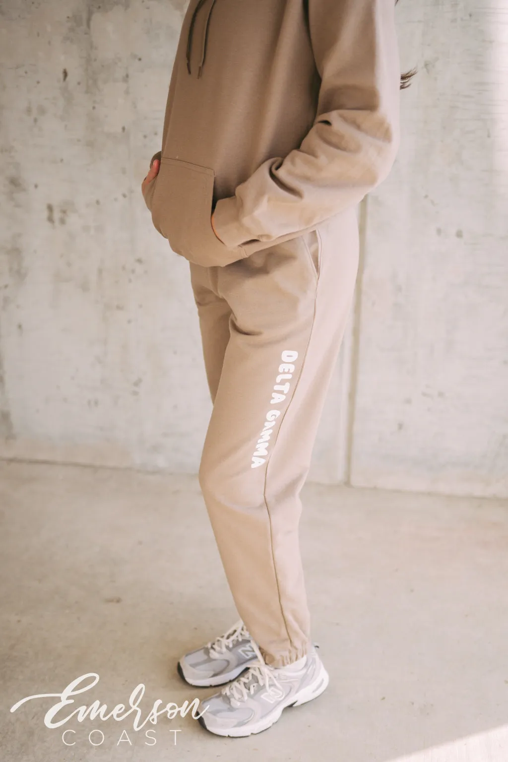 Delta Gamma Tan PR Hoodie and Jogger Set