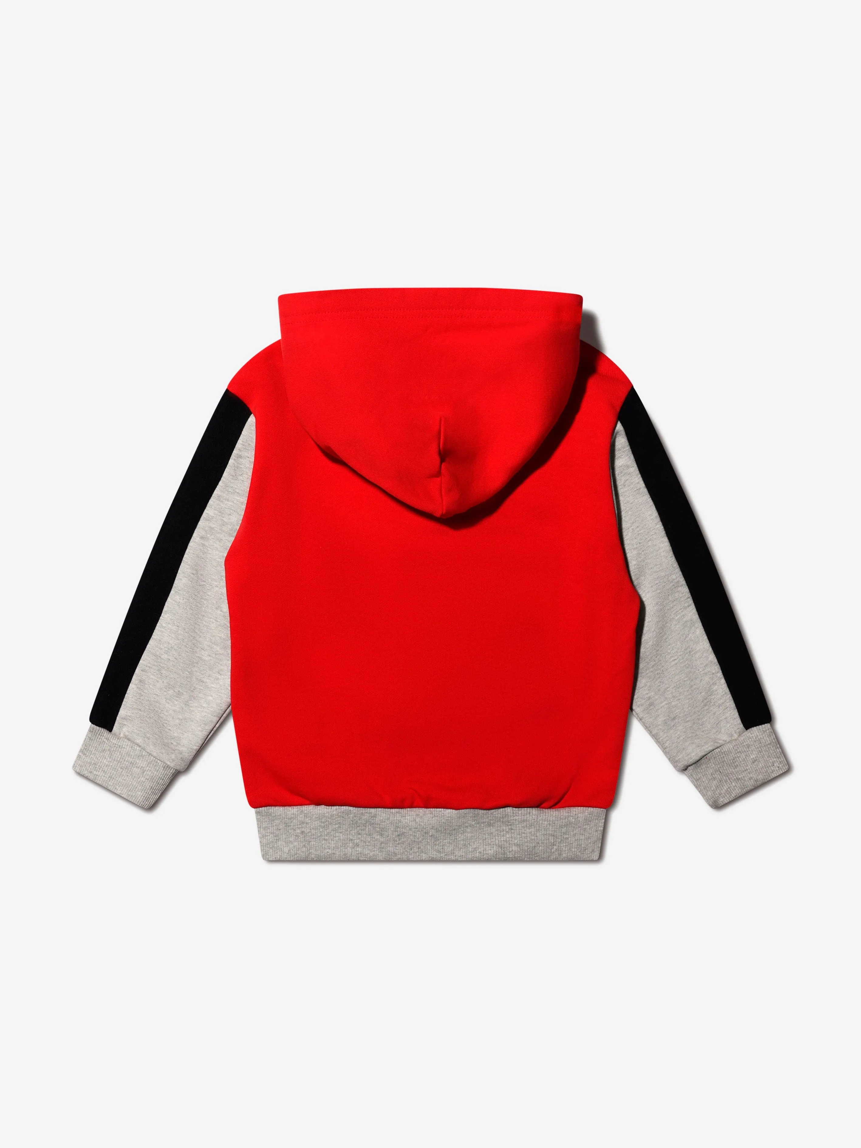 Diesel Boys Tricolour Logo Hoodie in Red