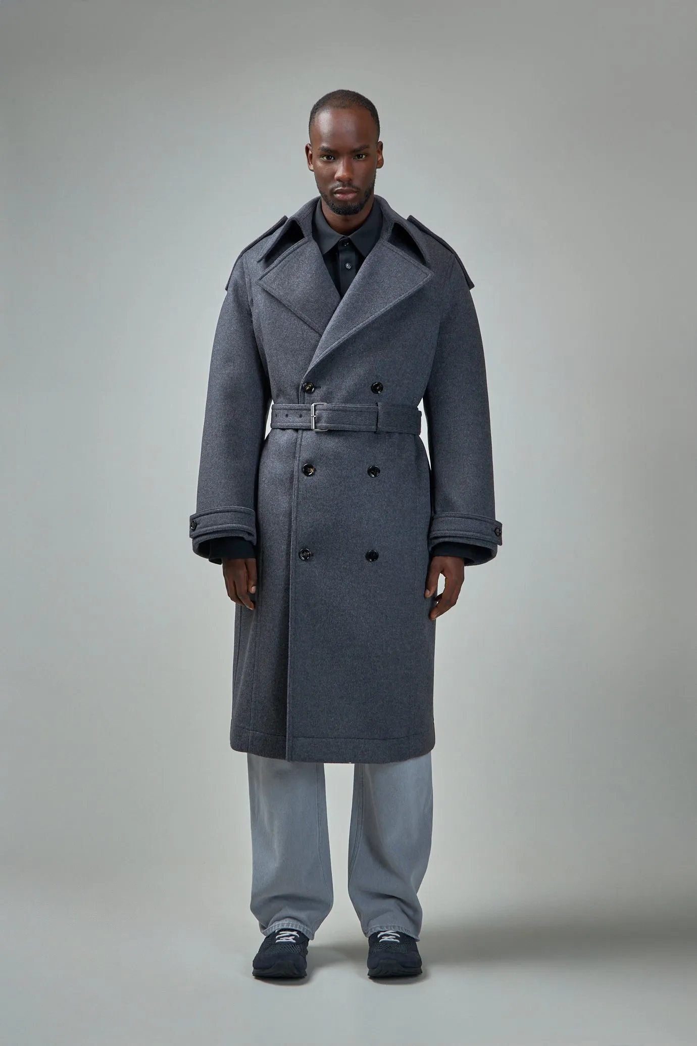 Double Face Wool Trench Coat