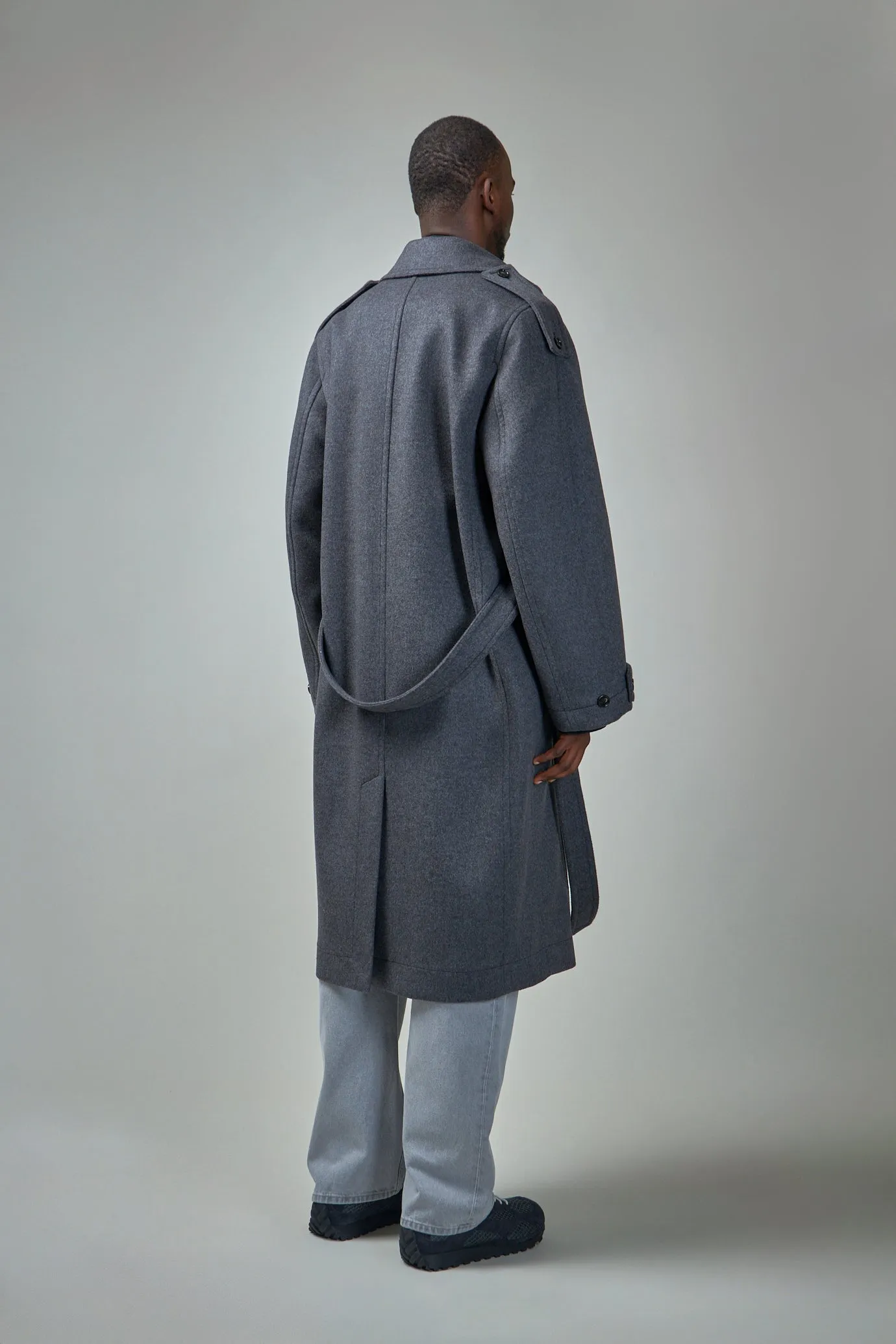 Double Face Wool Trench Coat