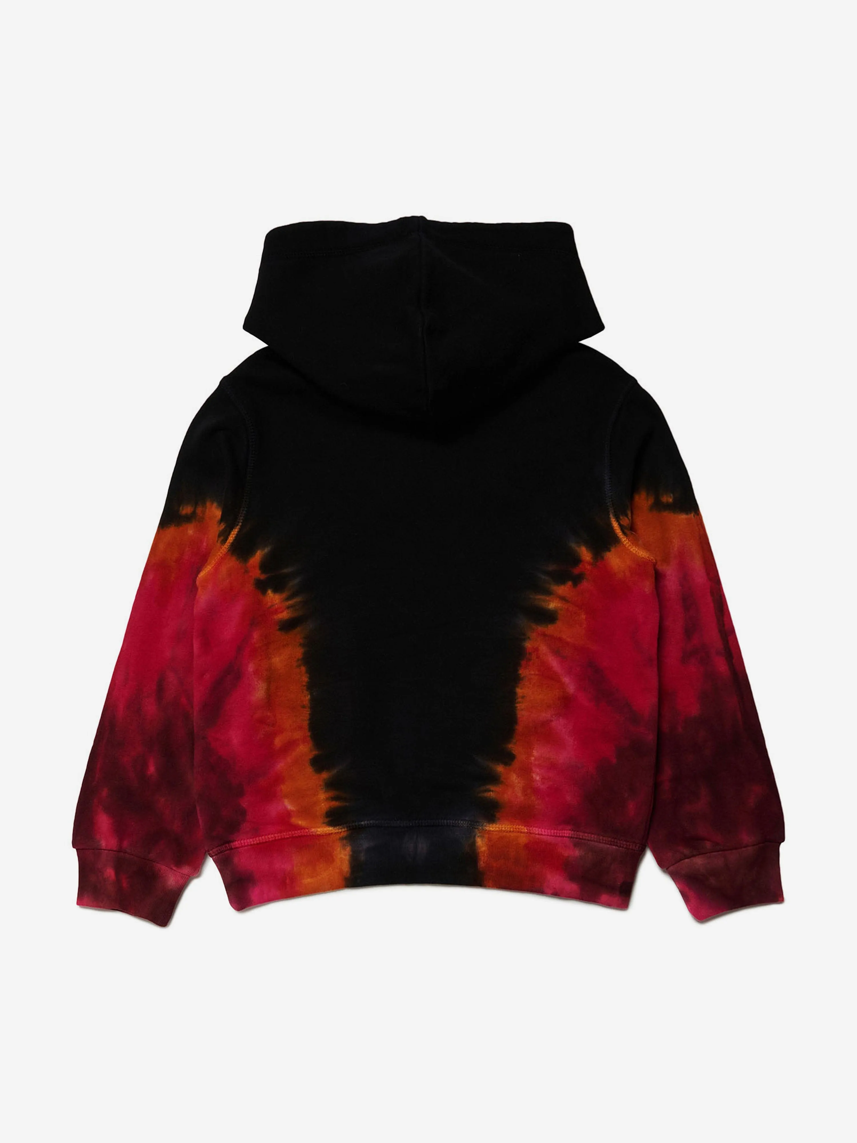 Dsquared2 Boys Tie-Dye Logo Hoodie in Black