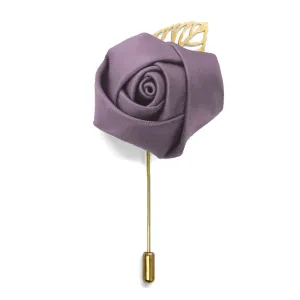 Dusty Lilac Premium Flower Lapel Pin