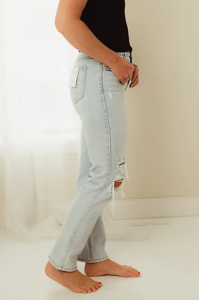 Edgy Straight Leg Jeans