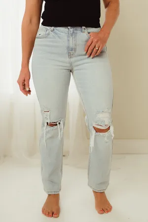 Edgy Straight Leg Jeans