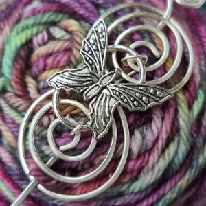 Flutterby Shawl Pin - Charmed Silver