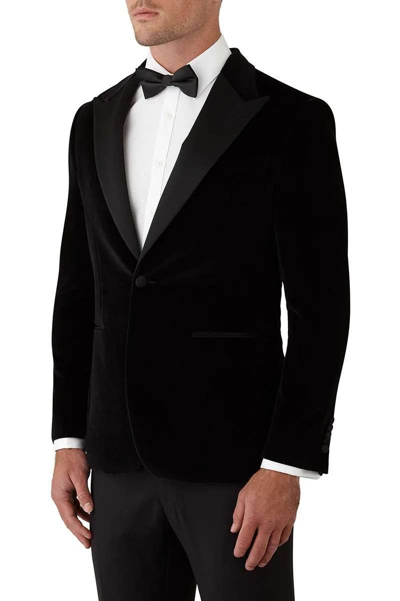 Gibson Barlow Formal Velvet Black Jacket