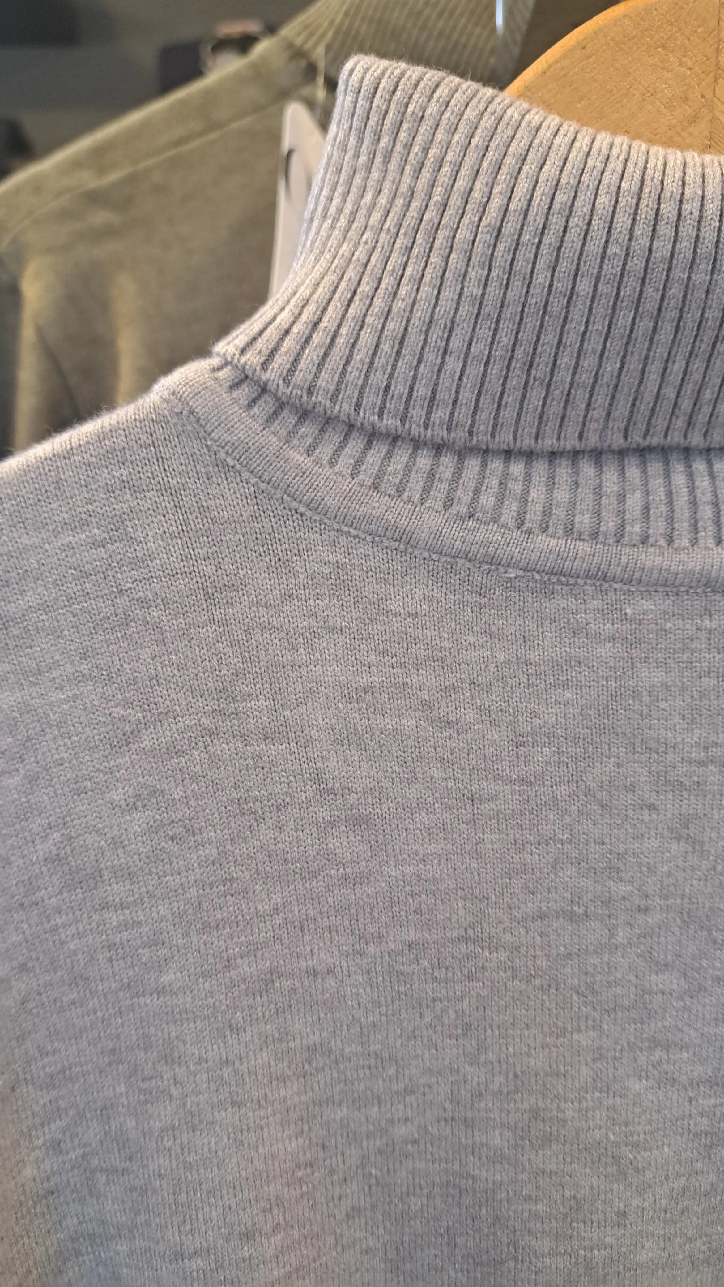 Grey Turtle Neck Sweaters (High Neck)