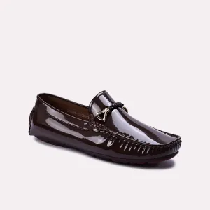 Griffith Brown Glossy Horsebit Loafers 0130870