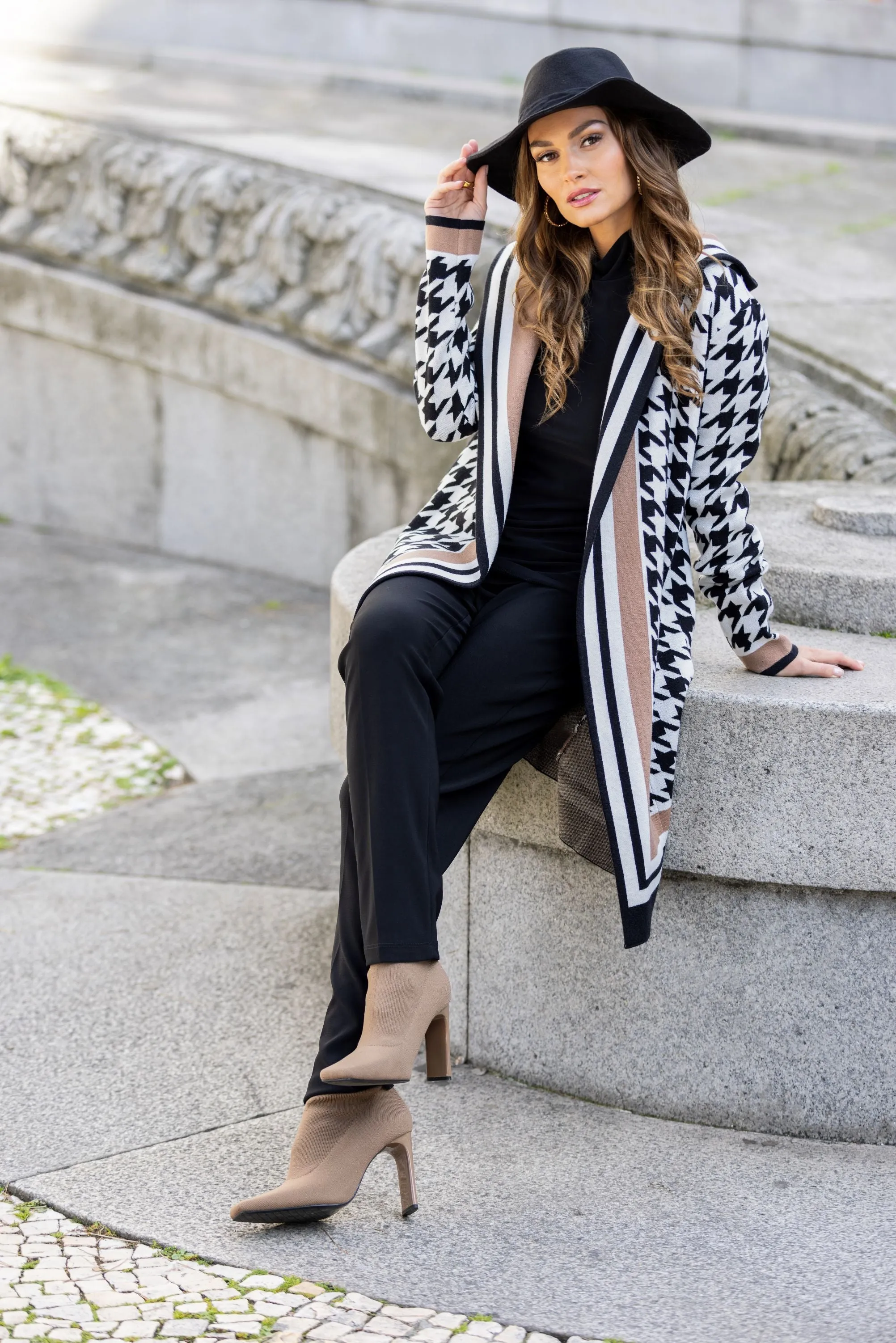 Houndstooth Cardigan