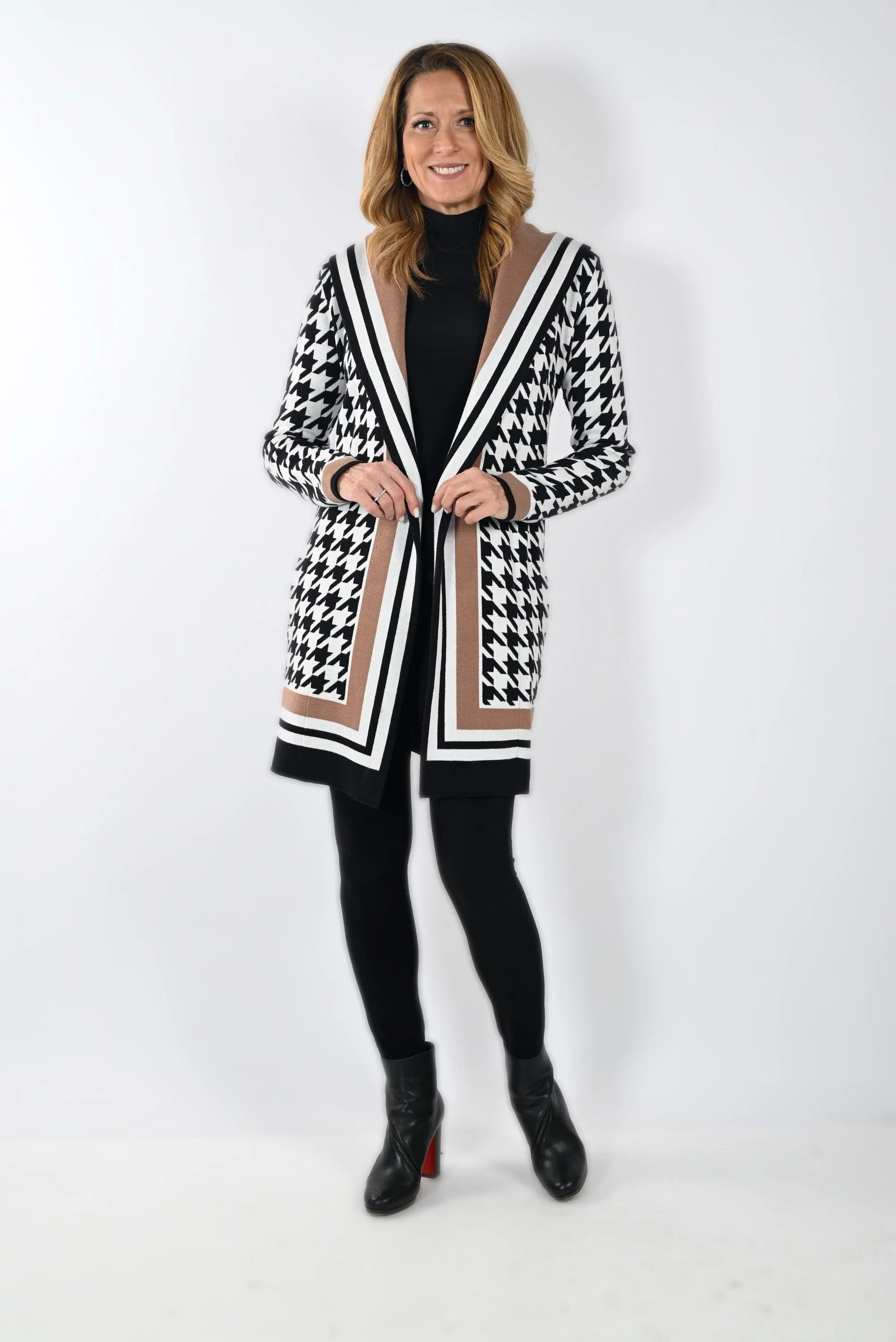 Houndstooth Cardigan