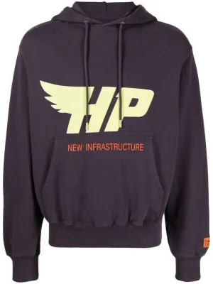 HP FLY LOGO-PRINT COTTON HOODIE