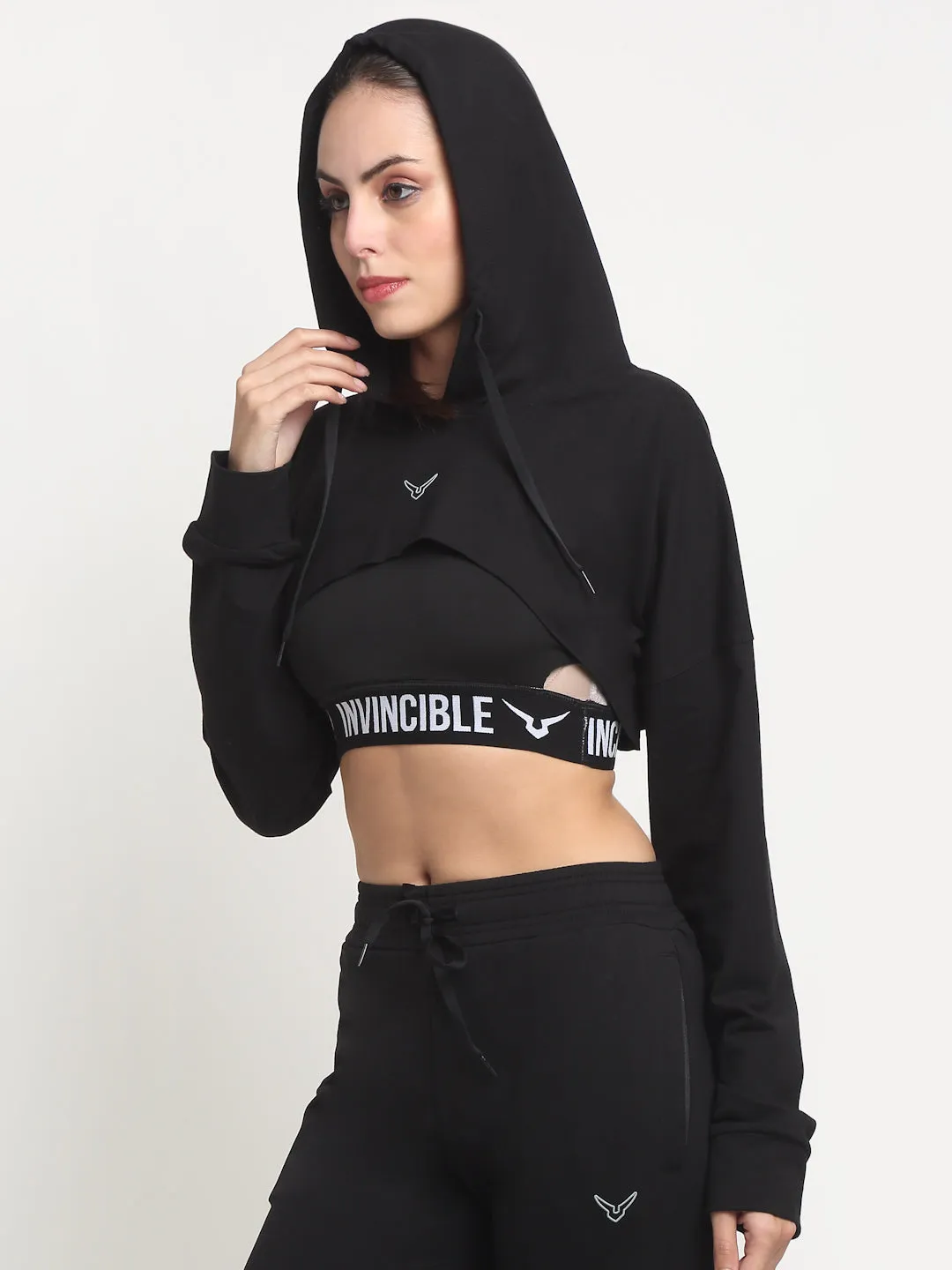 Invincible Women's Crop Hoody