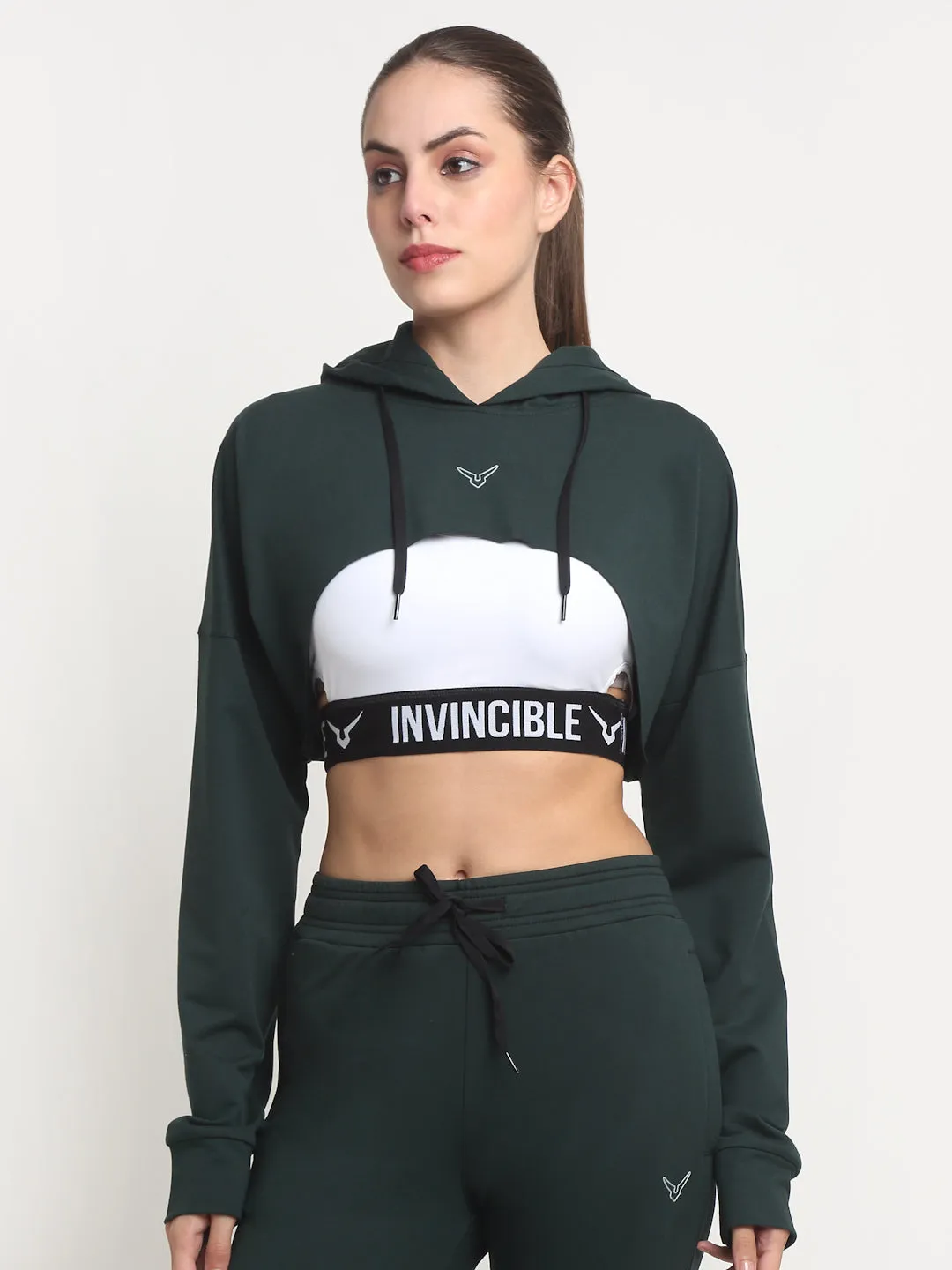 Invincible Women's Crop Hoody