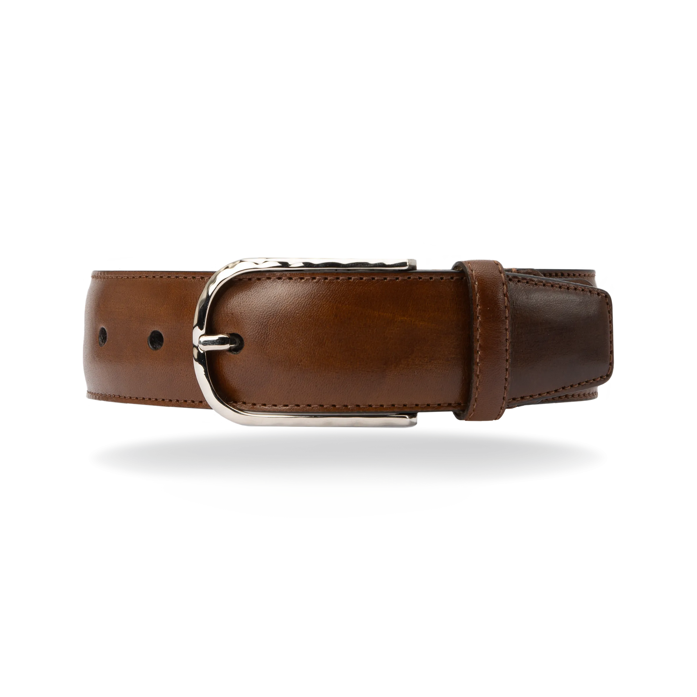 Leather Belt -Caramel Brown  Calf