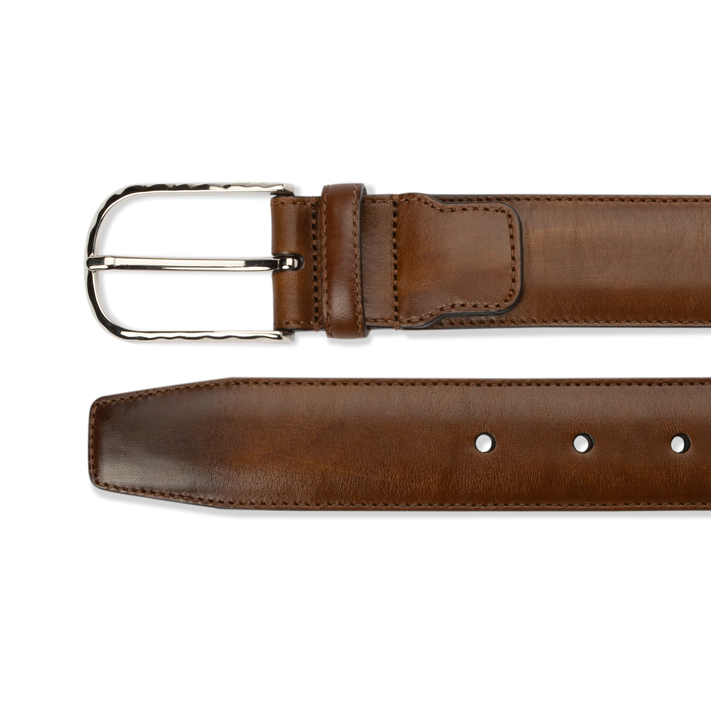 Leather Belt -Caramel Brown  Calf