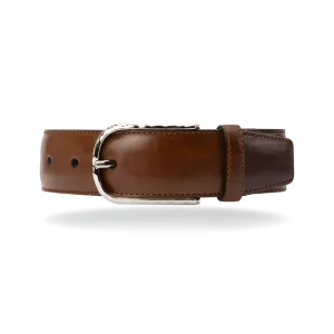 Leather Belt -Caramel Brown  Calf