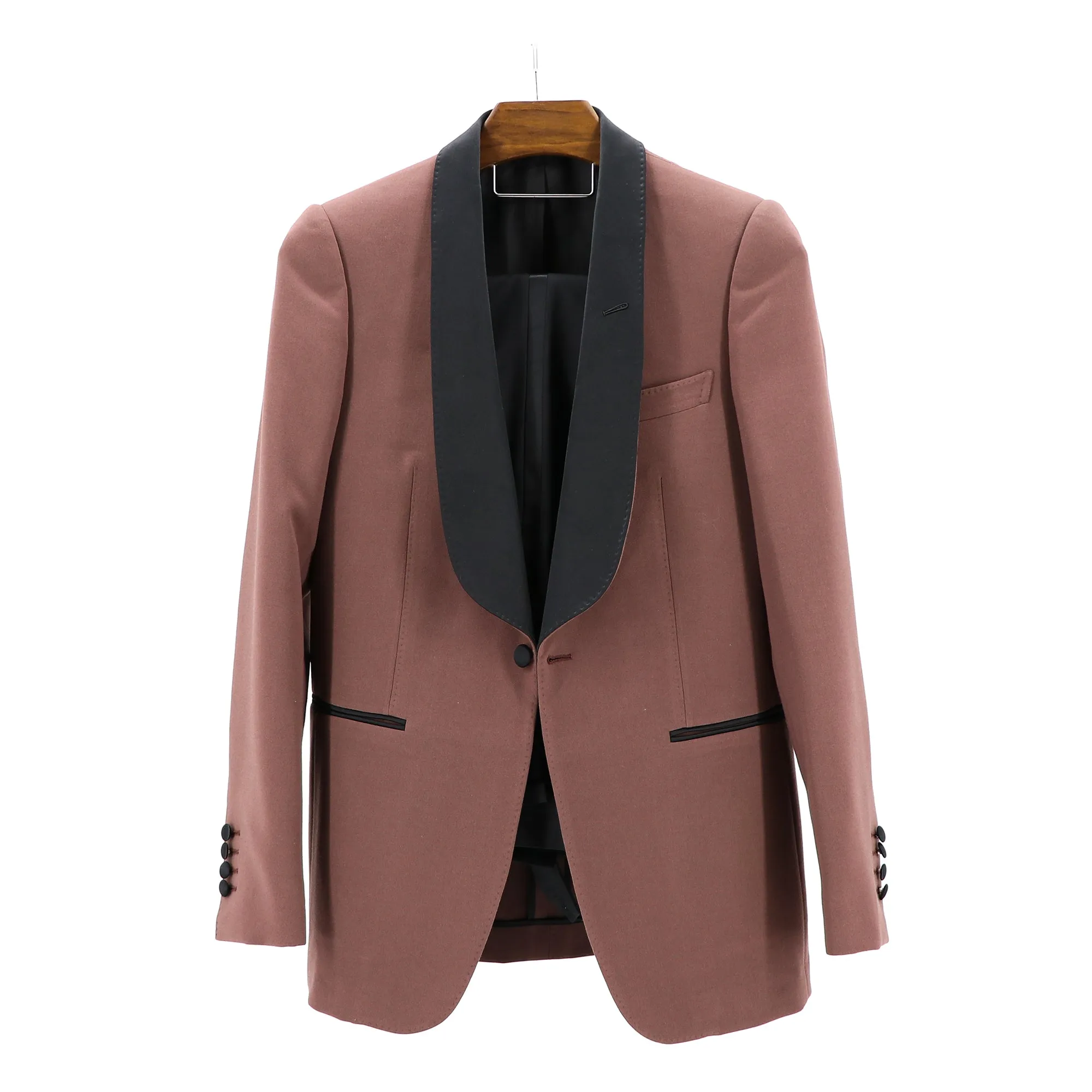 Mauve Stretch “Shawl Lapels” 1B Dinner Jacket