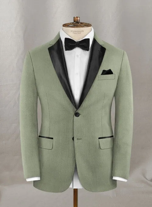 Napolean Cadet Green Wool Tuxedo Jacket