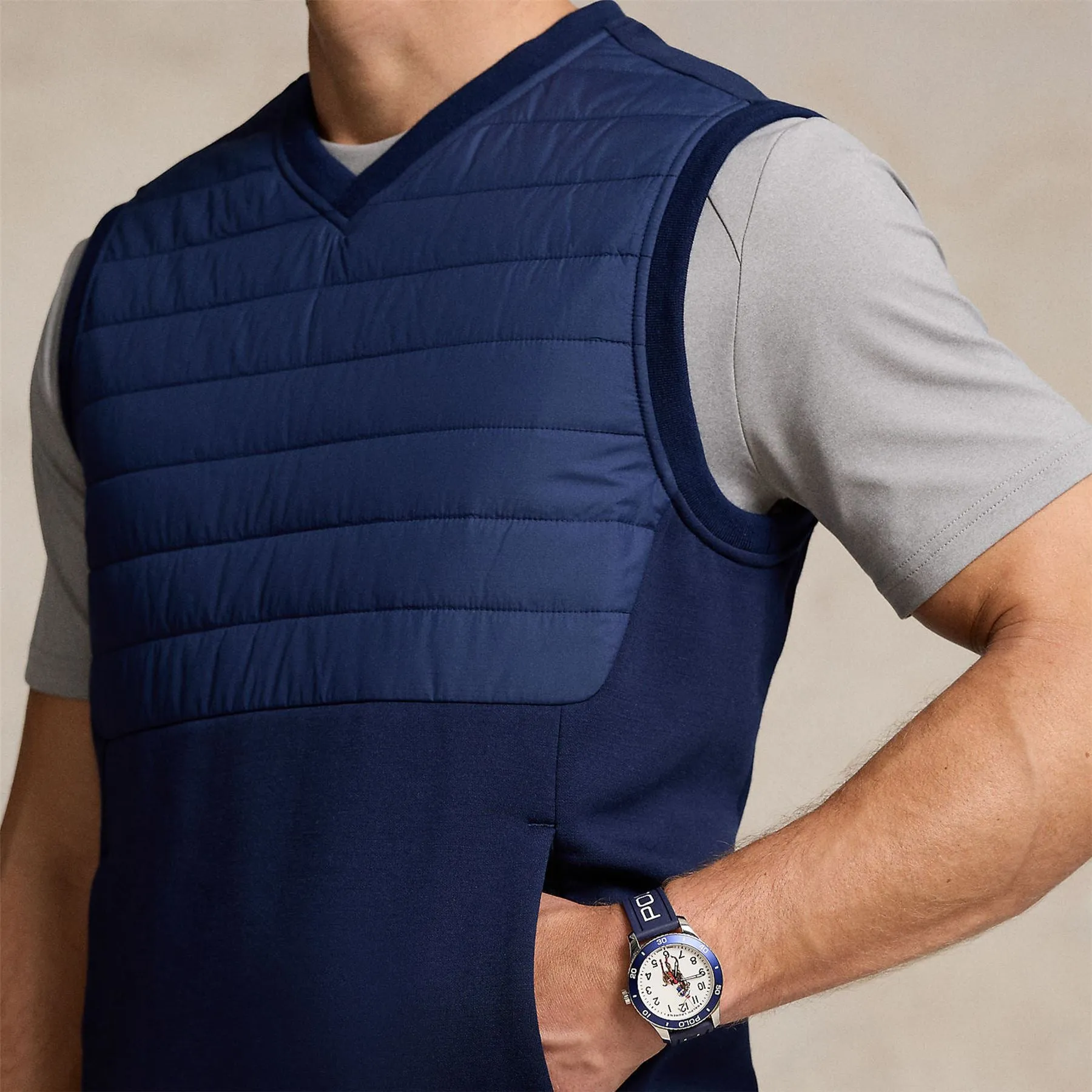 RLX Heavytech Wool Classic Fit Vest Refined Navy - AW24