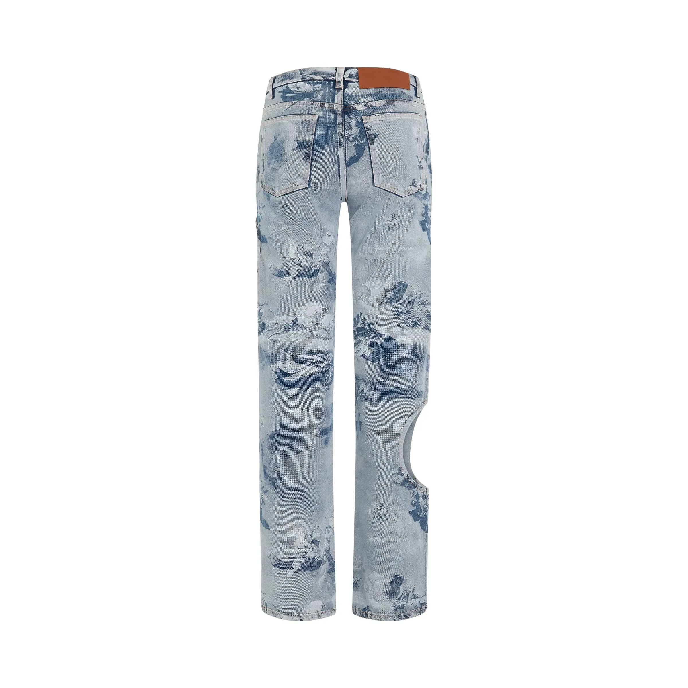 Sky Meteor Cool Baggy Jeans in Light Blue