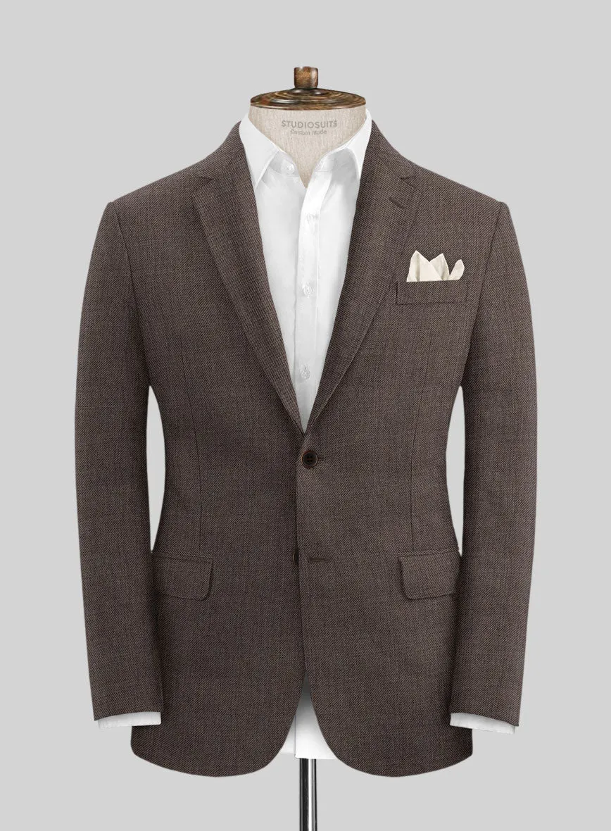 Solbiati Twill Brown Linen Jacket