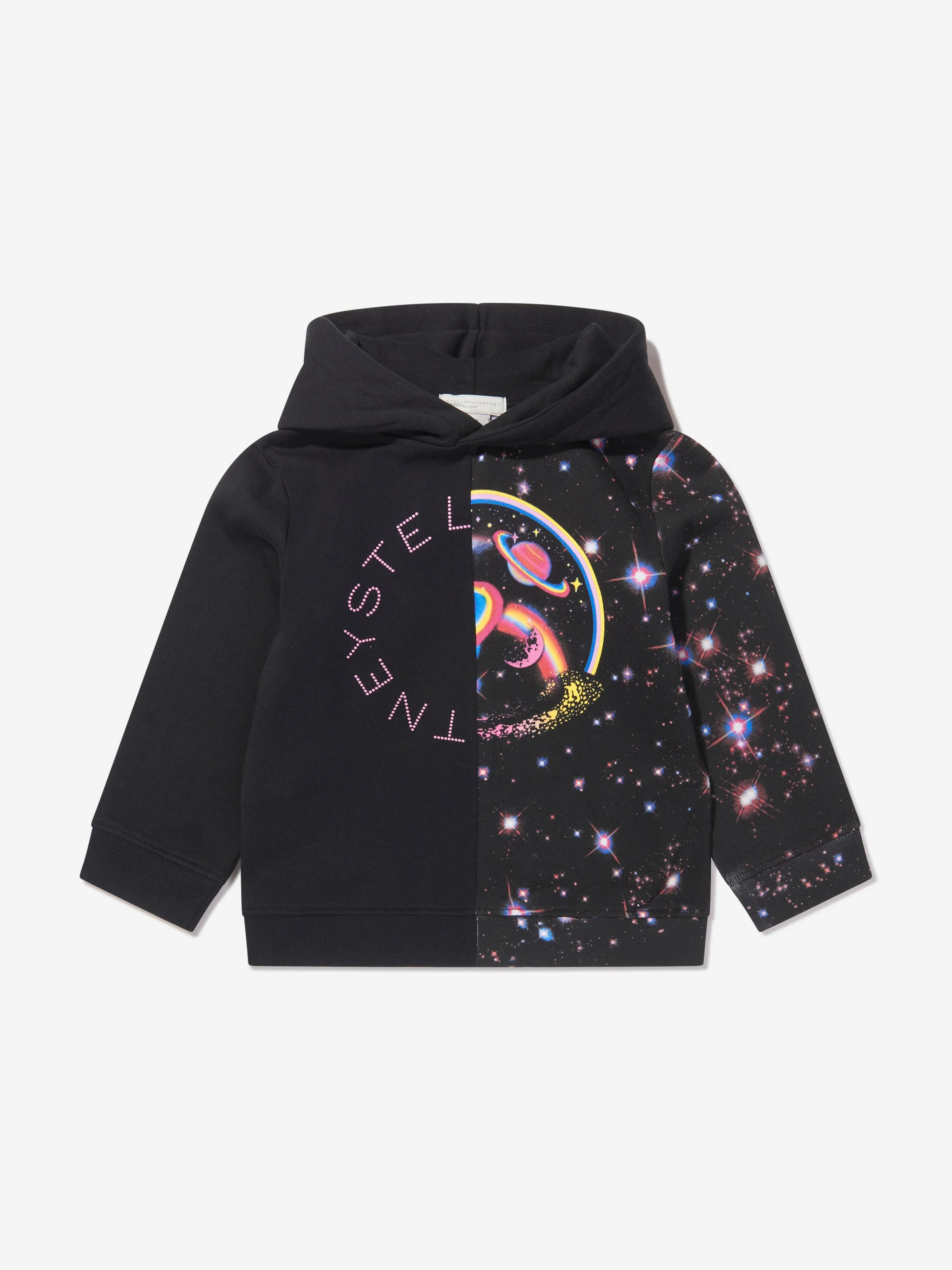 Stella McCartney Girls Galaxy Half Print Hoodie