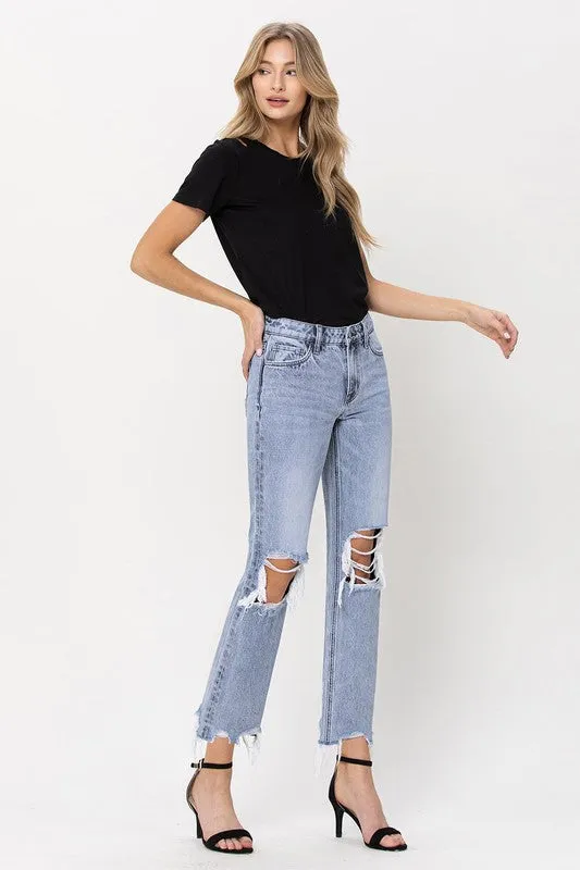 Super High Rise 90's Straight Crop Jeans