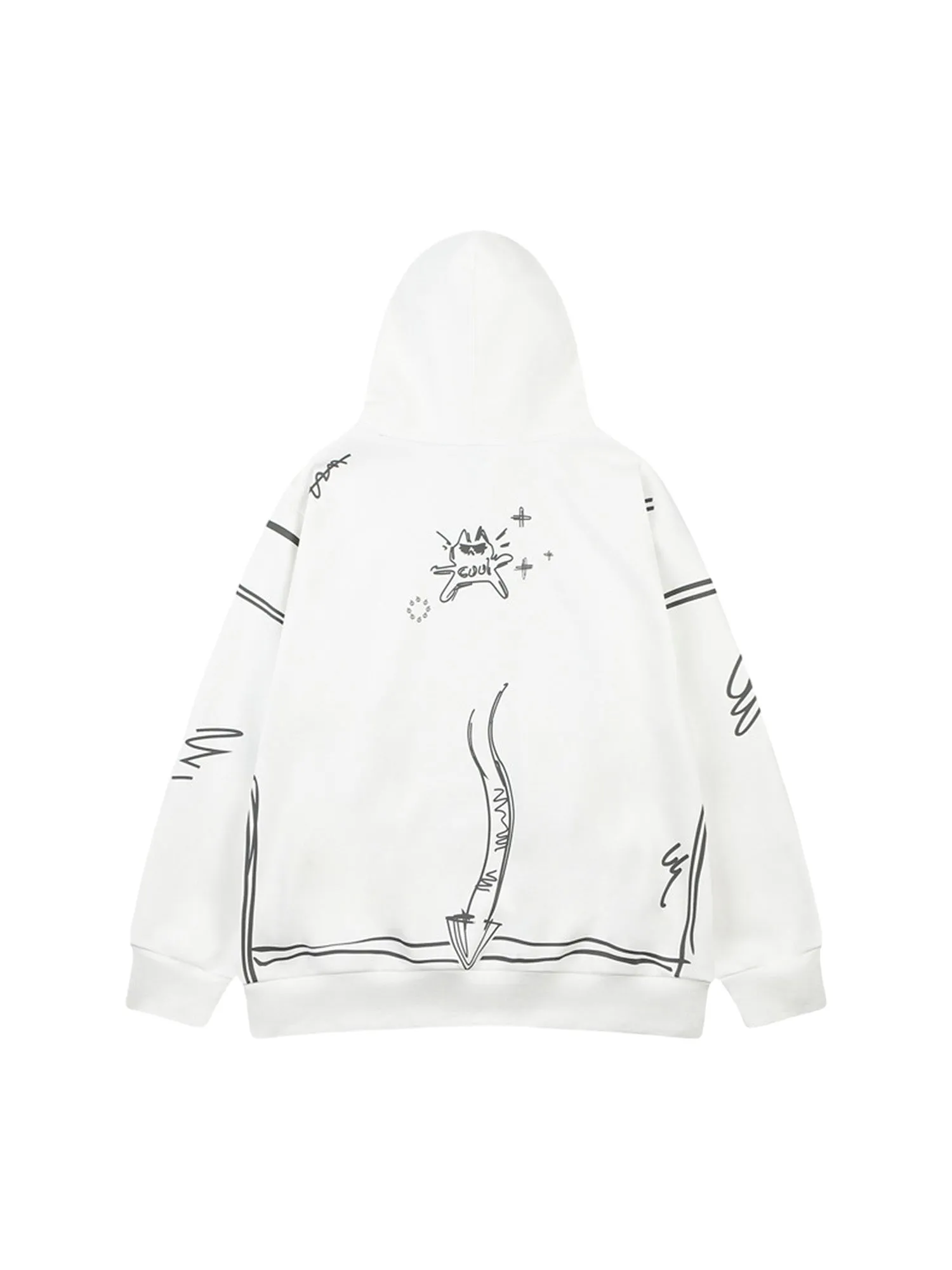 Thesupermade Graffiti Fleece Hoodie