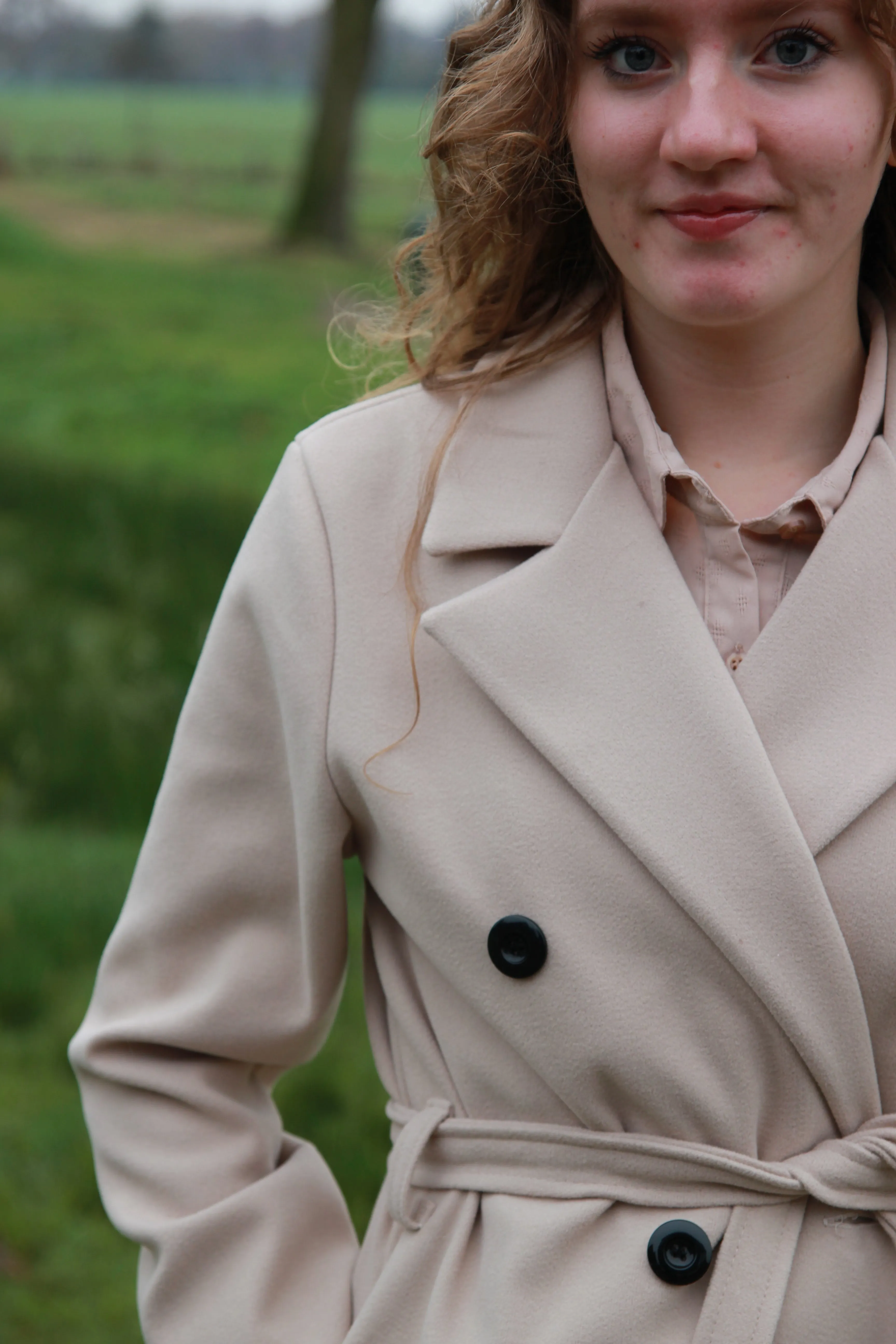 Trenchcoat met tailleriem Louise | Beige