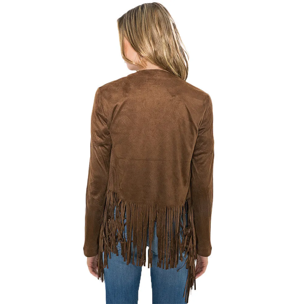 Women's Tassel Fringe Basic Jacket Cardigan