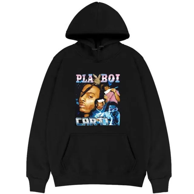 xiangtuibao New Awesome 2pac Rap Hoodie Trendy Print Hoody Sweatshirt Regular Mens Top Quality Men Playboi Carti Hip-Hop Hoodies Cotton